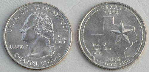 Usa state quarter 2004 - state, texas