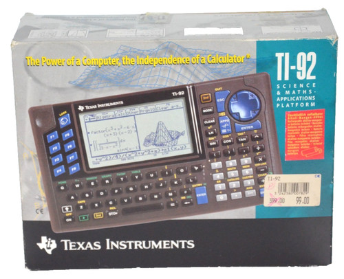 Texas instruments in ovp - ti-92,