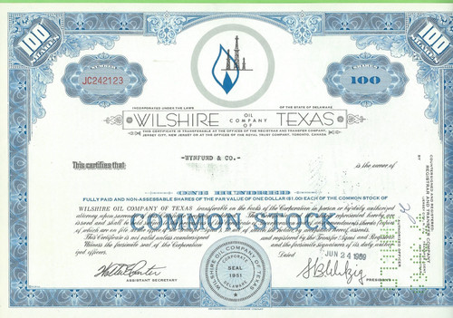Wilshire oil company texas - company,