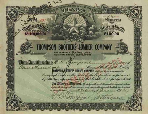 Thompson brothers lumber - lumber, co